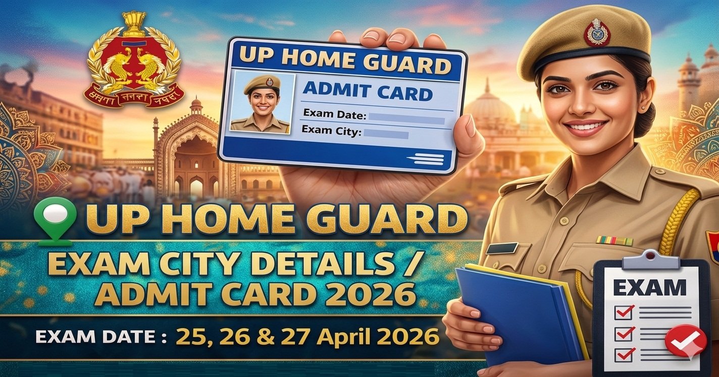 UP Home Guard Exam City Details 2026 Out