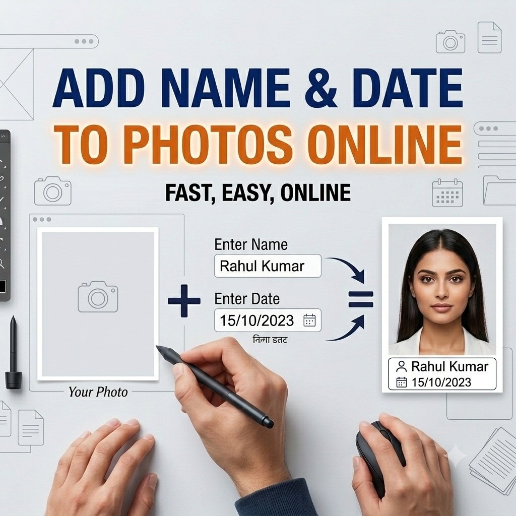 Add name and Date to Photo Online