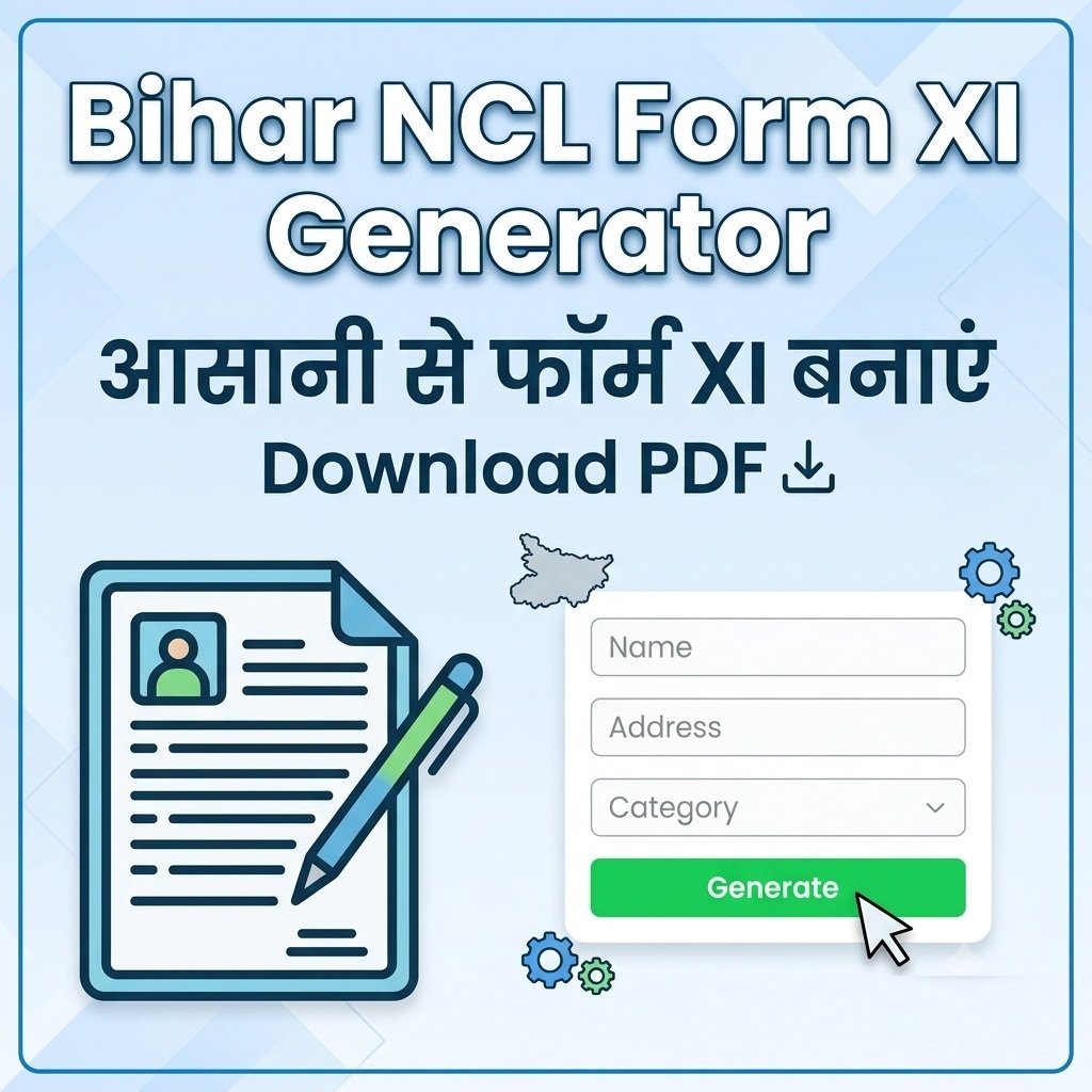 Bihar NCL Form XI Generator